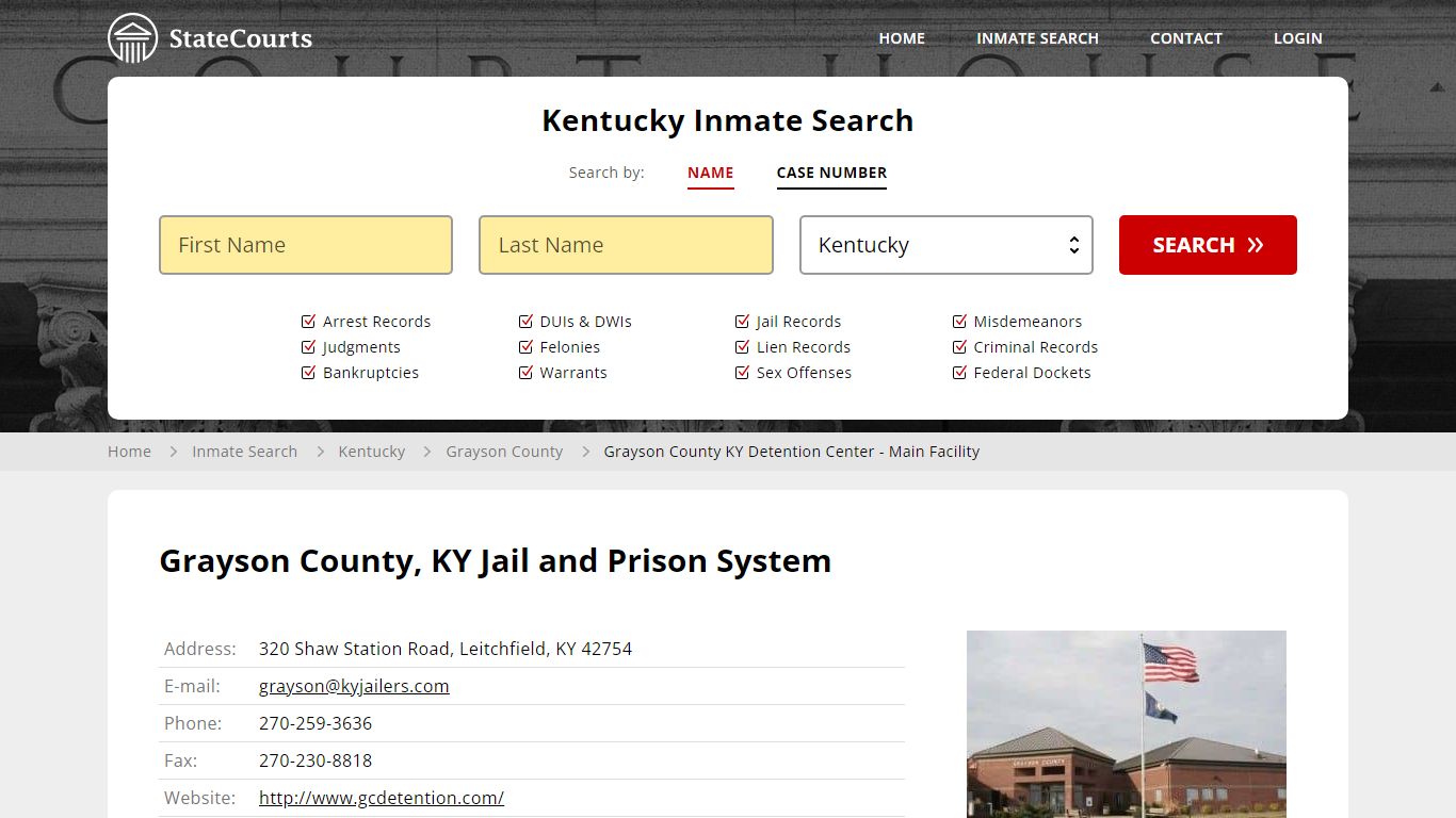 Grayson County, KY Jail and Prison System - State Courts